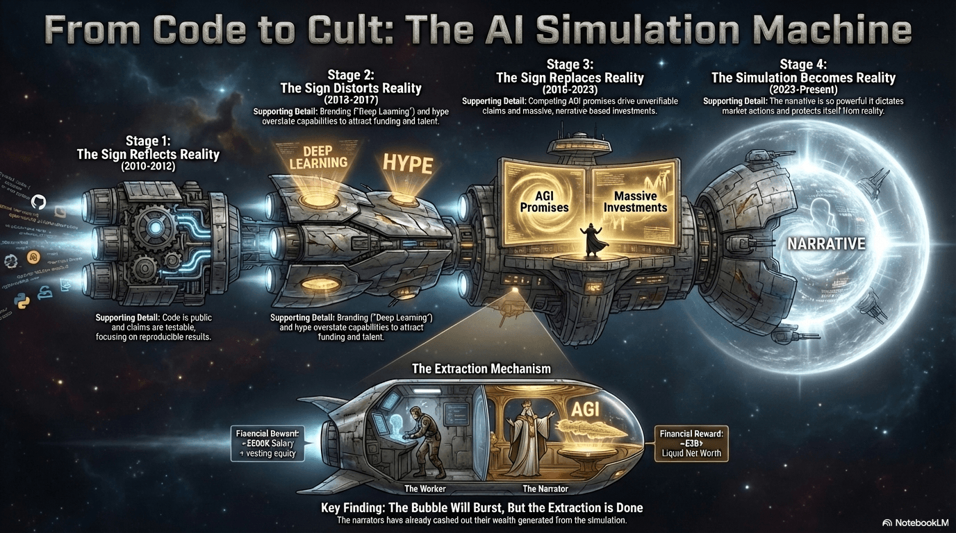 From Code to Cult: The AI Simulation Machine